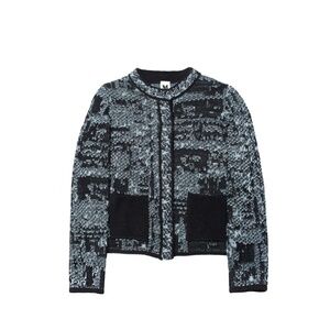 MISSONI Metallic Tweed Knit Jacket Cardigan Size IT42 US 6 Made in Italy